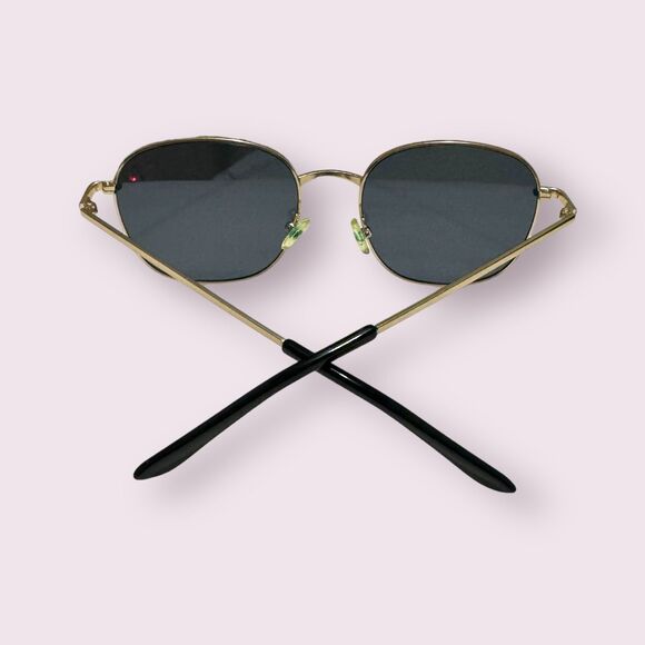 Quay Australia Jezabell Gold Round Sunglasses‎ main image 5